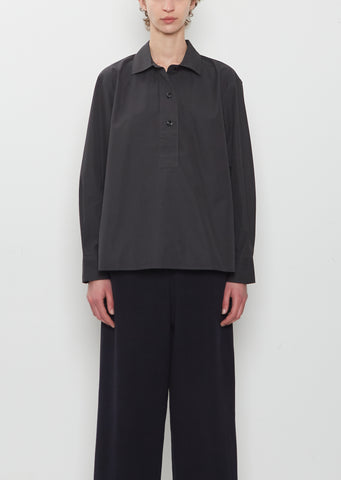 Compact Cotton Poplin Swing Shirt