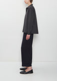 Compact Cotton Poplin Swing Shirt