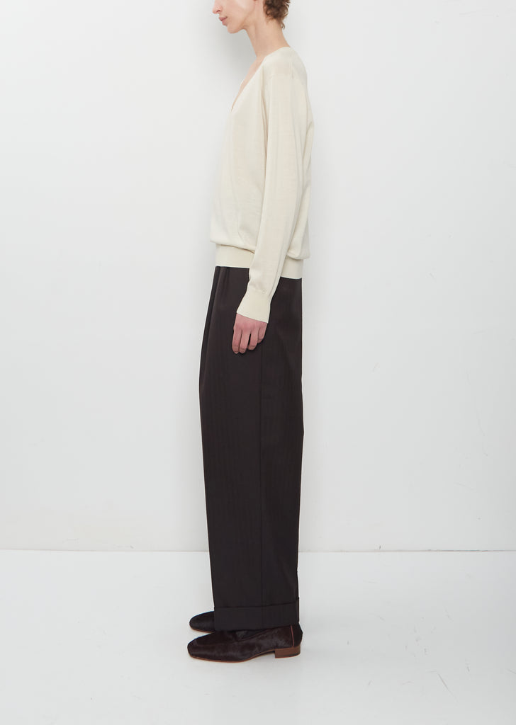 Tuomas Merino Wool Sweater — Ecru