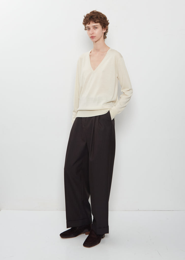 Tuomas Merino Wool Sweater — Ecru
