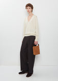 Crisp Suede Bag — Tan