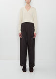 Partan Wool Pants — Dark Brown