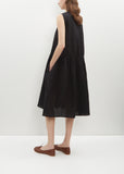 Linen Sleeveless Dress — Black
