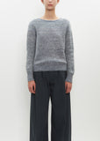 Cotton-Mohair Blend Fjord Sweater — Stone Blues