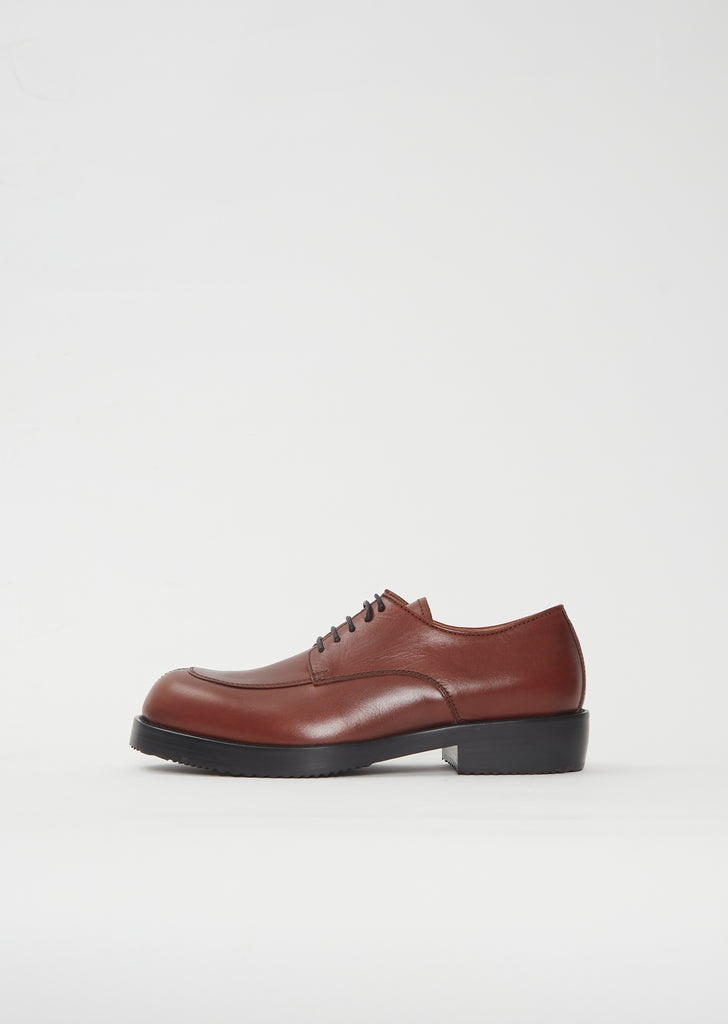 Leather Derby — Burgundy