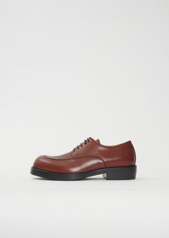 Leather Derby — Burgundy