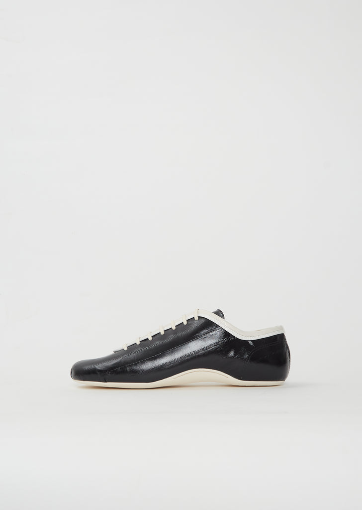 Leather Lace-Up Trainer