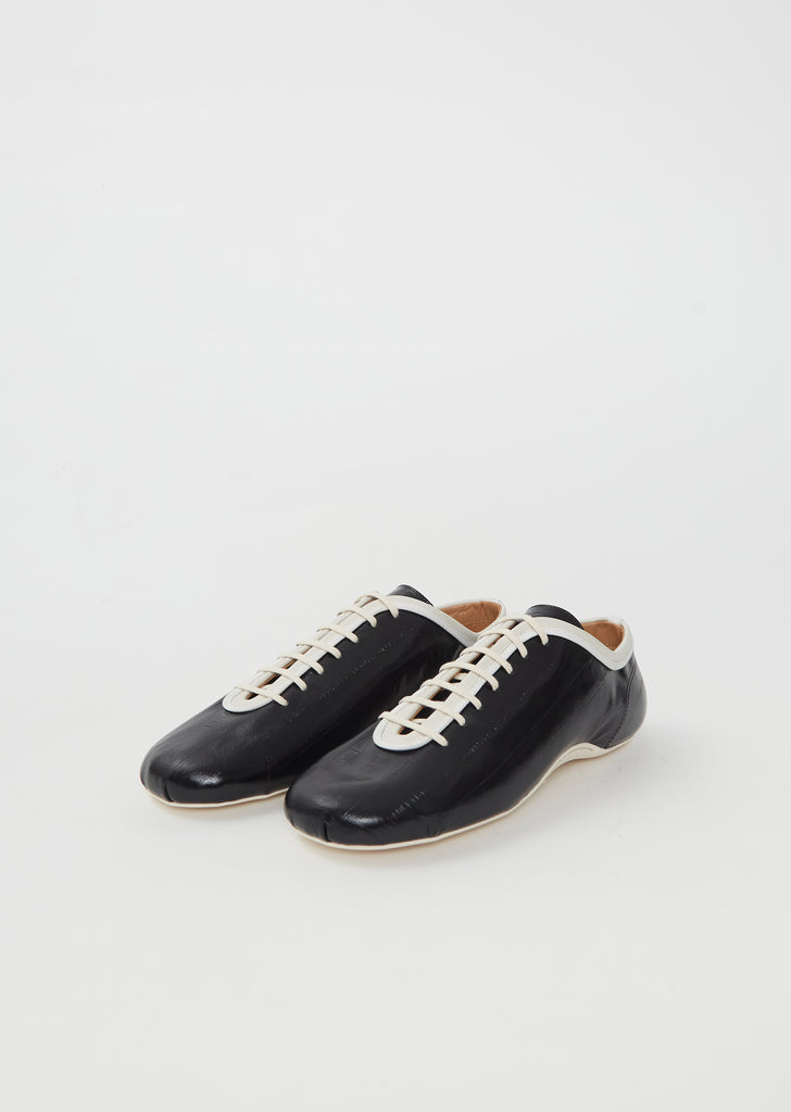Leather Lace-Up Trainer