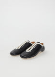 Leather Lace-Up Trainer