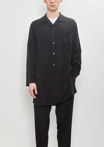 Button Collar Long Shirt