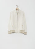 Cotton Silk Back Gabardine Harrington Jacket