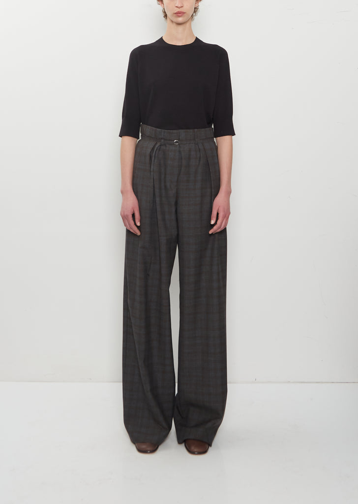 Peacha Wool Pants — Brown