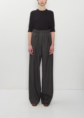 Peacha Wool Pants — Brown