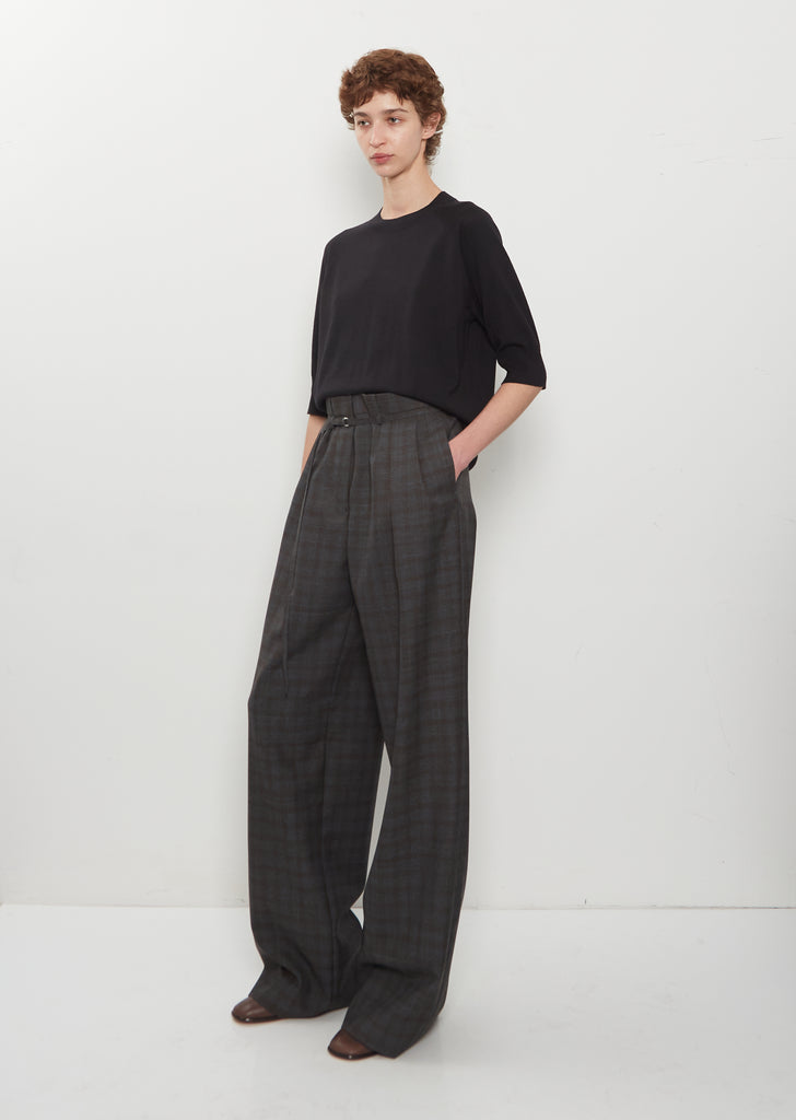 Peacha Wool Pants — Brown