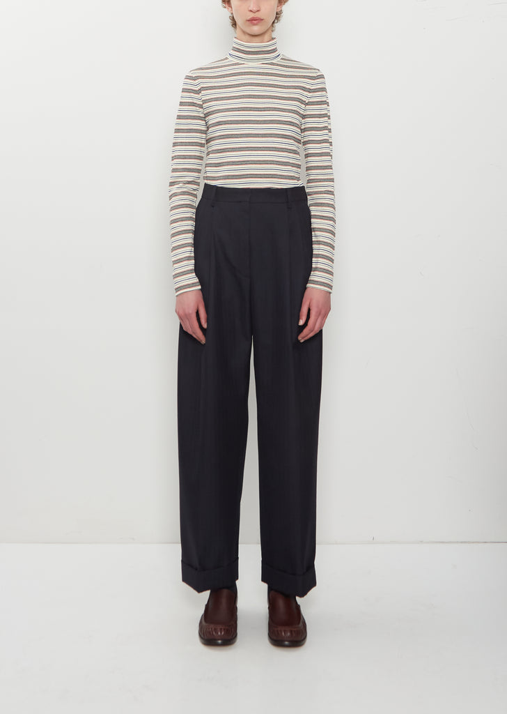 Partan Wool Pants — Navy