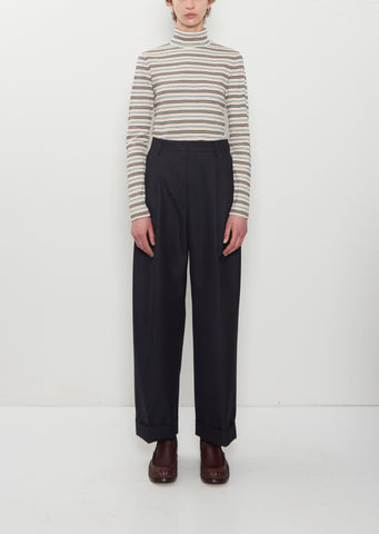 Partan Wool Pants — Navy