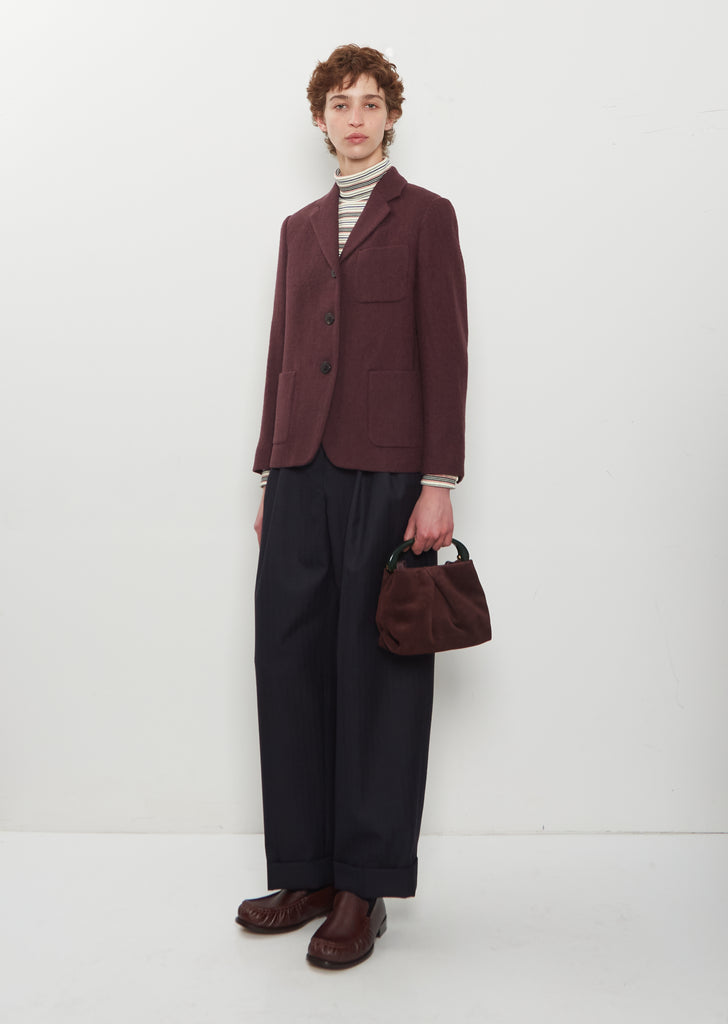 Crisp Folded Suede Bag