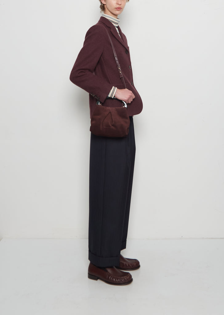 Crisp Folded Suede Bag