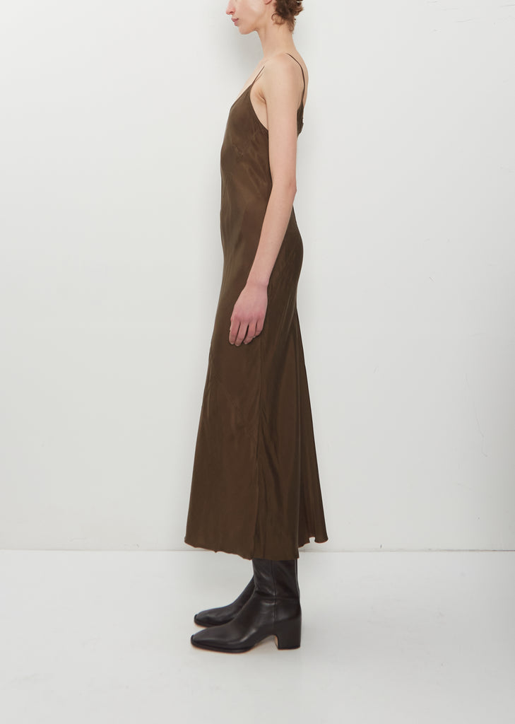 Bias Dress — Olive