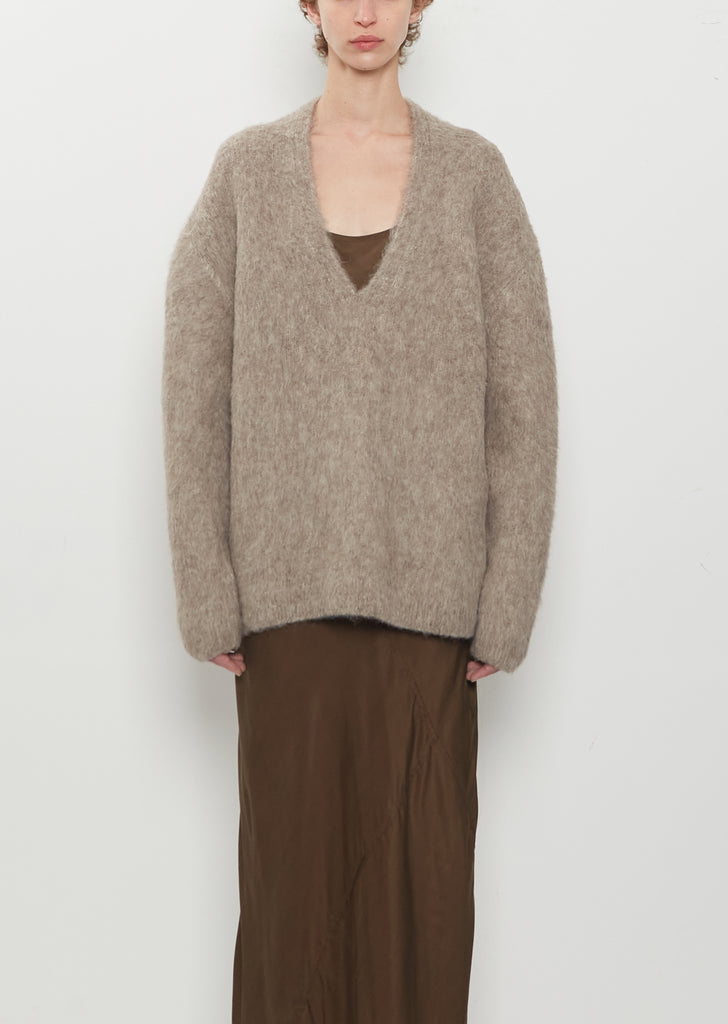 Brushed V-Neck Sweater