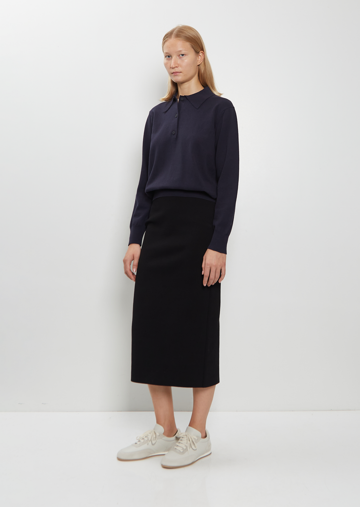 Sid Wool Cotton Knit Polo