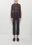 Stretch Cotton Geo Kick Pant — Charcoal