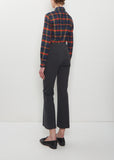Stretch Cotton Geo Kick Pant — Charcoal