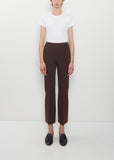 Stretch Cotton Geo Kick Pant — Chocolate