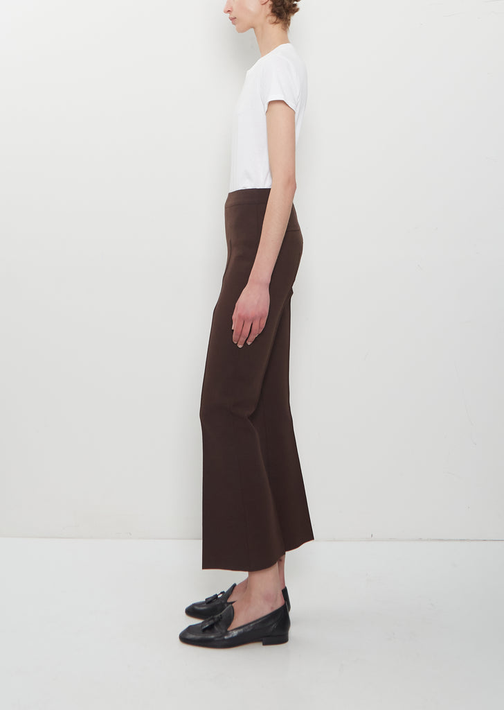 Stretch Cotton Geo Kick Pant — Chocolate