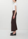 Stretch Cotton Geo Kick Pant — Chocolate