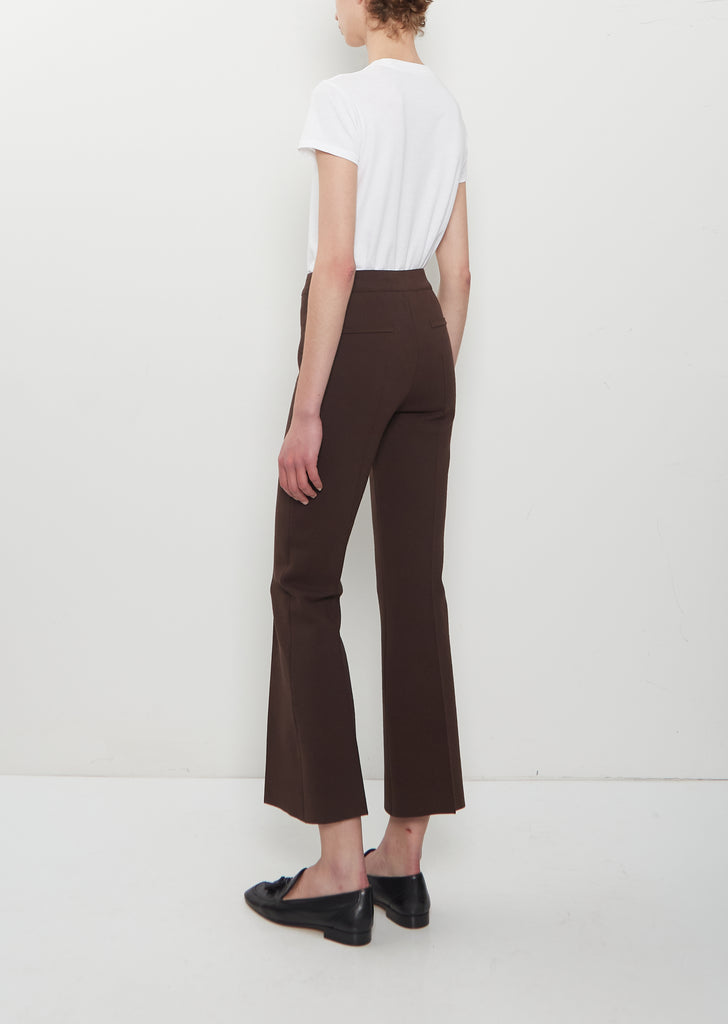 Stretch Cotton Geo Kick Pant — Chocolate