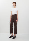 Stretch Cotton Geo Kick Pant — Chocolate