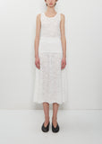 n°523 Kelly Lace Cashmere Skirt — Snow
