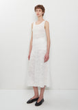 n°523 Kelly Lace Cashmere Skirt — Snow