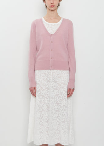 n°511 Dorothea Cashmere Scoop Neck Cardigan — Rosa