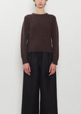 n°430 Jeanne Cashmere Crewneck — Dark Brown