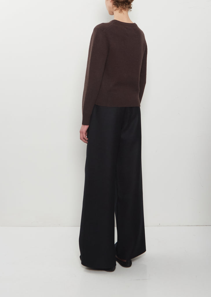 n°430 Jeanne Cashmere Crewneck — Dark Brown