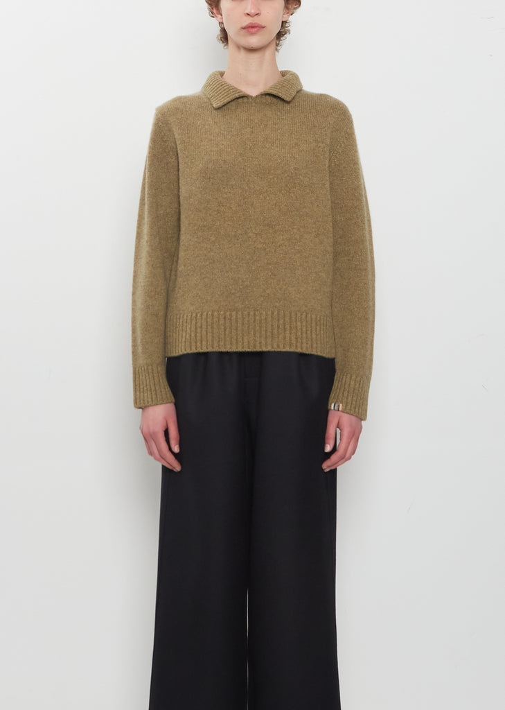 n°513 Jo Cashmere Ribbed Polo Pullover