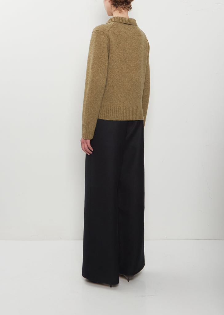 n°513 Jo Cashmere Ribbed Polo Pullover