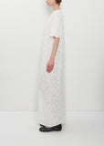 n°521 Spell Lace Cotton Cashmere Dress — Snow