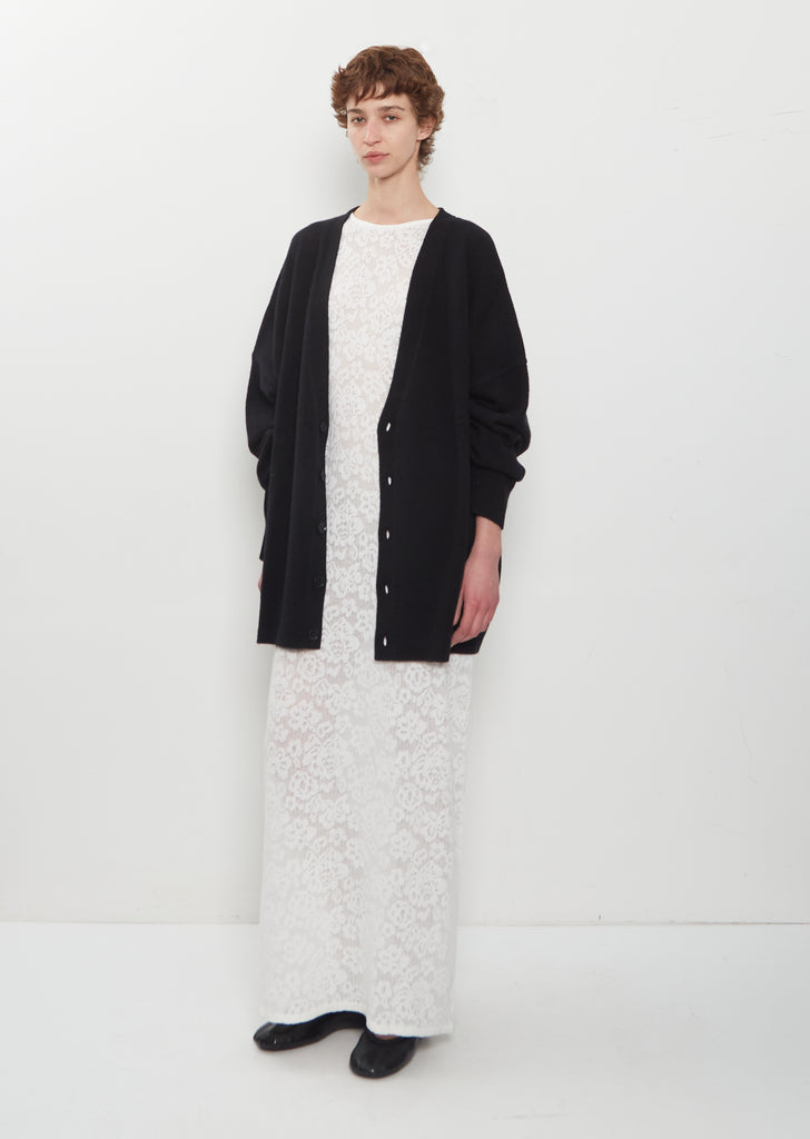 n°517 Simo Cashmere V-Neck Cardigan — Raven