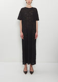 n°521 Spell Lace Cotton Cashmere Dress — Raven