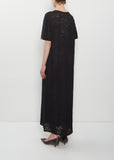 n°521 Spell Lace Cotton Cashmere Dress — Raven