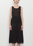 n°522 Boxer Lace Cotton Cashmere Top — Raven