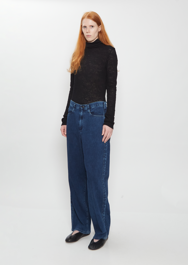 Side Braid Denim Pant
