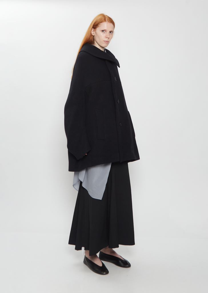 Arranged Mosser Wool Short Coat