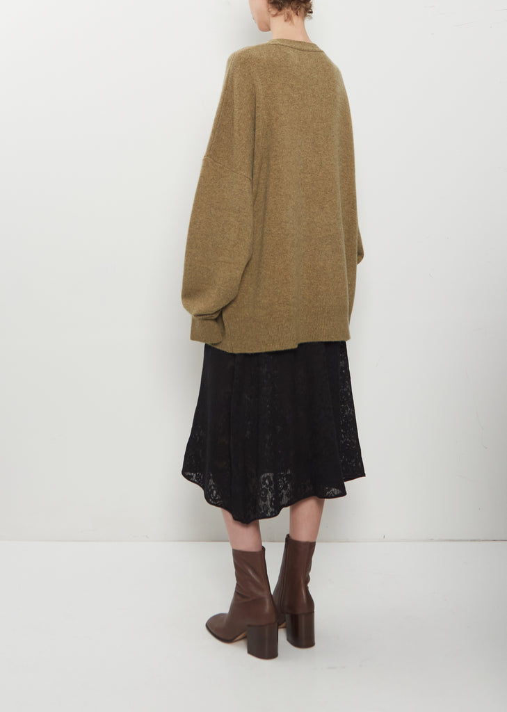 n°517 Simo Cashmere V-Neck Cardigan — Hunter
