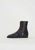 Soft Leather Lace-Up Boots