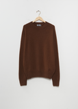 Merino Cashmere Seamless Sweater — Chestnut