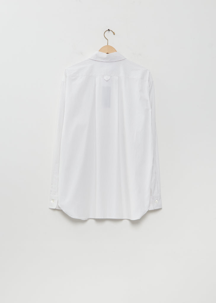 Pencil Cotton Striped Relaxed Shirt